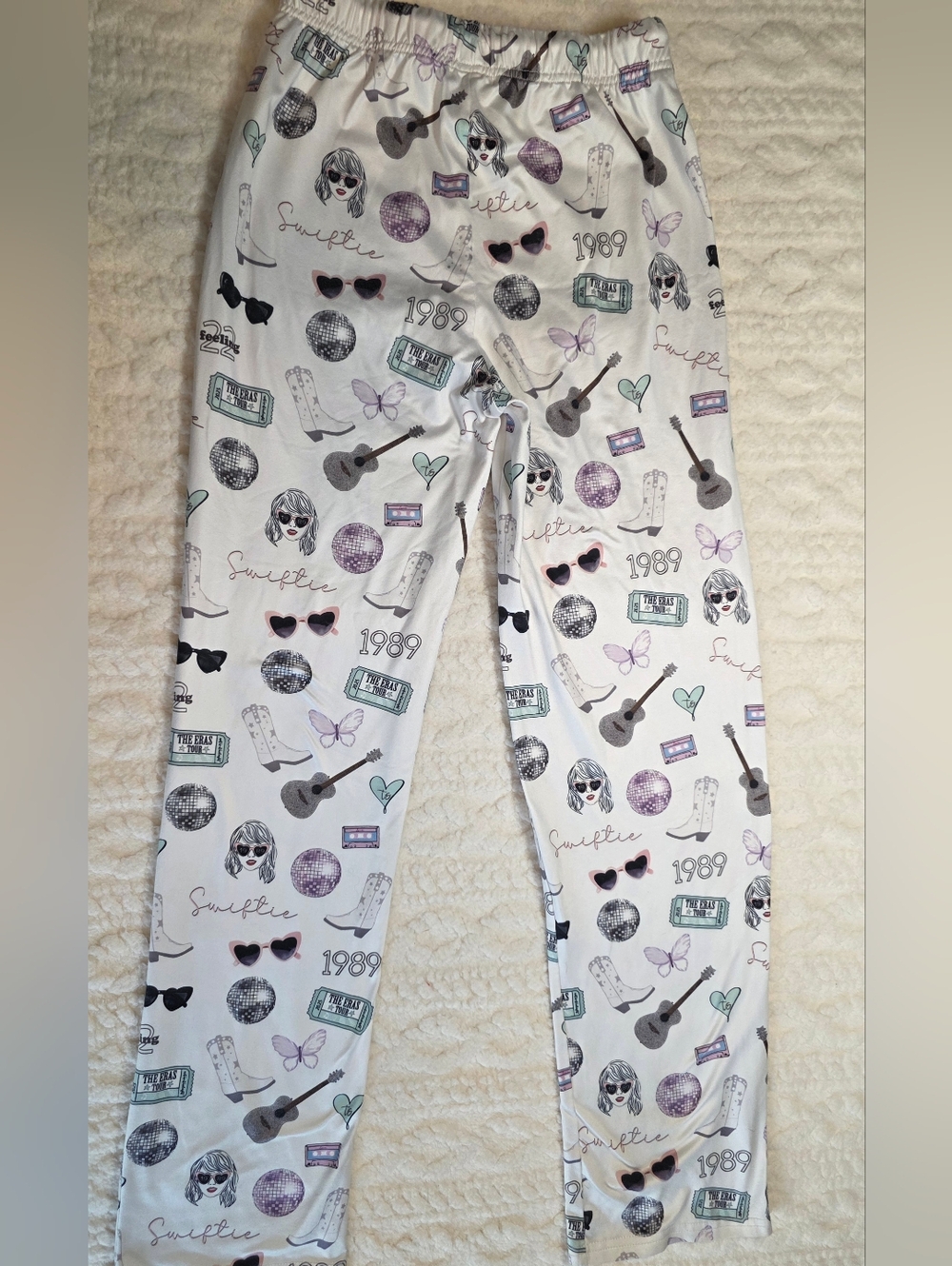 Swiftie Inspired Pajama L/XL  1989 Eras Tour Print Pants